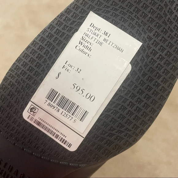 NEW Stuart Weitzman Halftime Leather Tall Knee High Boots - Picture 11 of 16